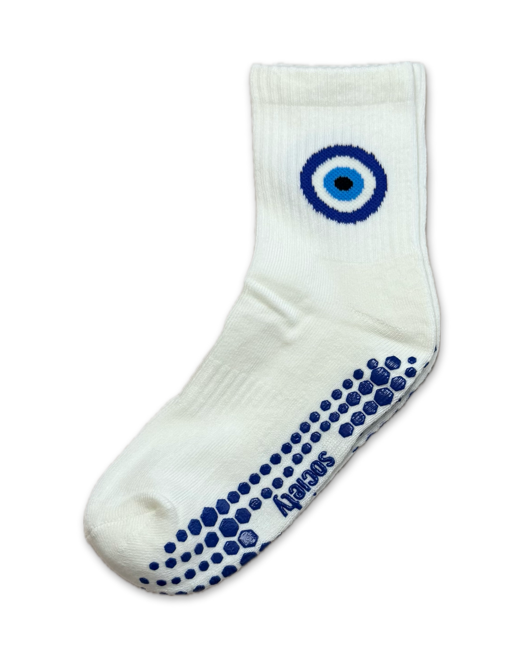 Evil Eye Crew Grip Sock