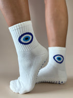 Evil Eye Crew Grip Sock