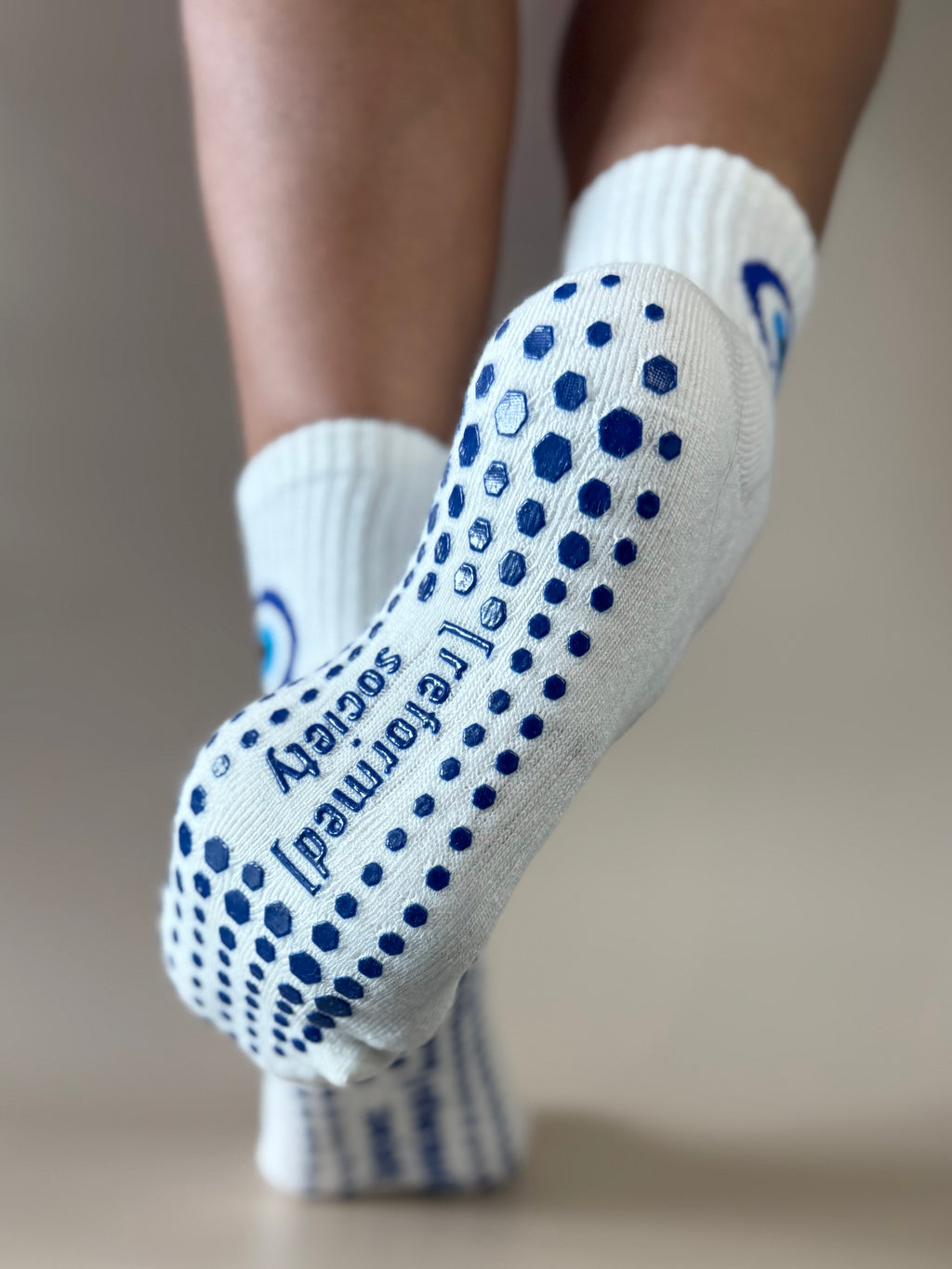 Evil Eye Crew Grip Sock