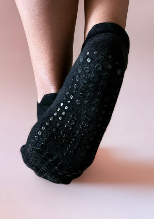 Ankle Grip Sock - Black