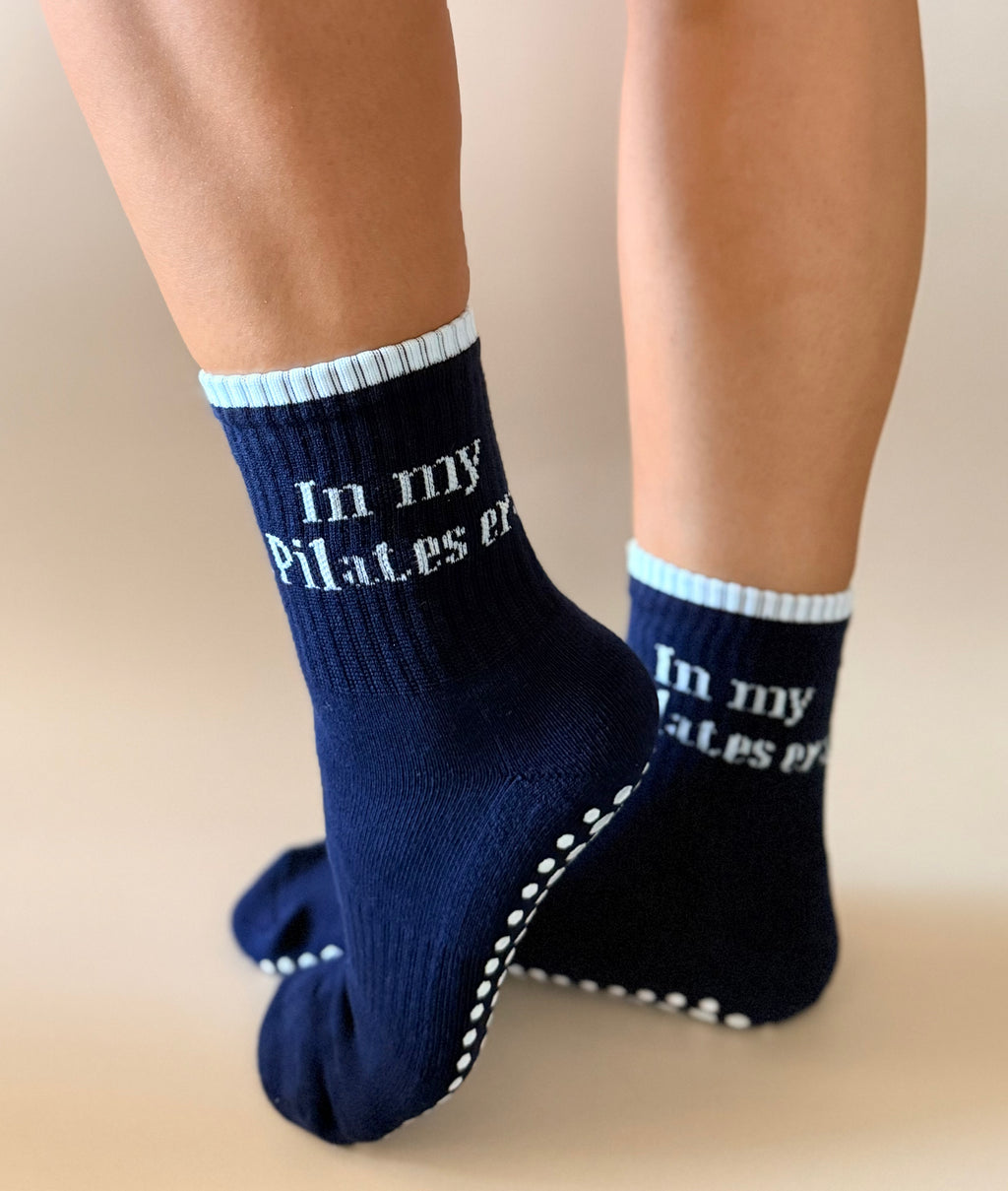 In My Pilates Era Crew Grip Sock