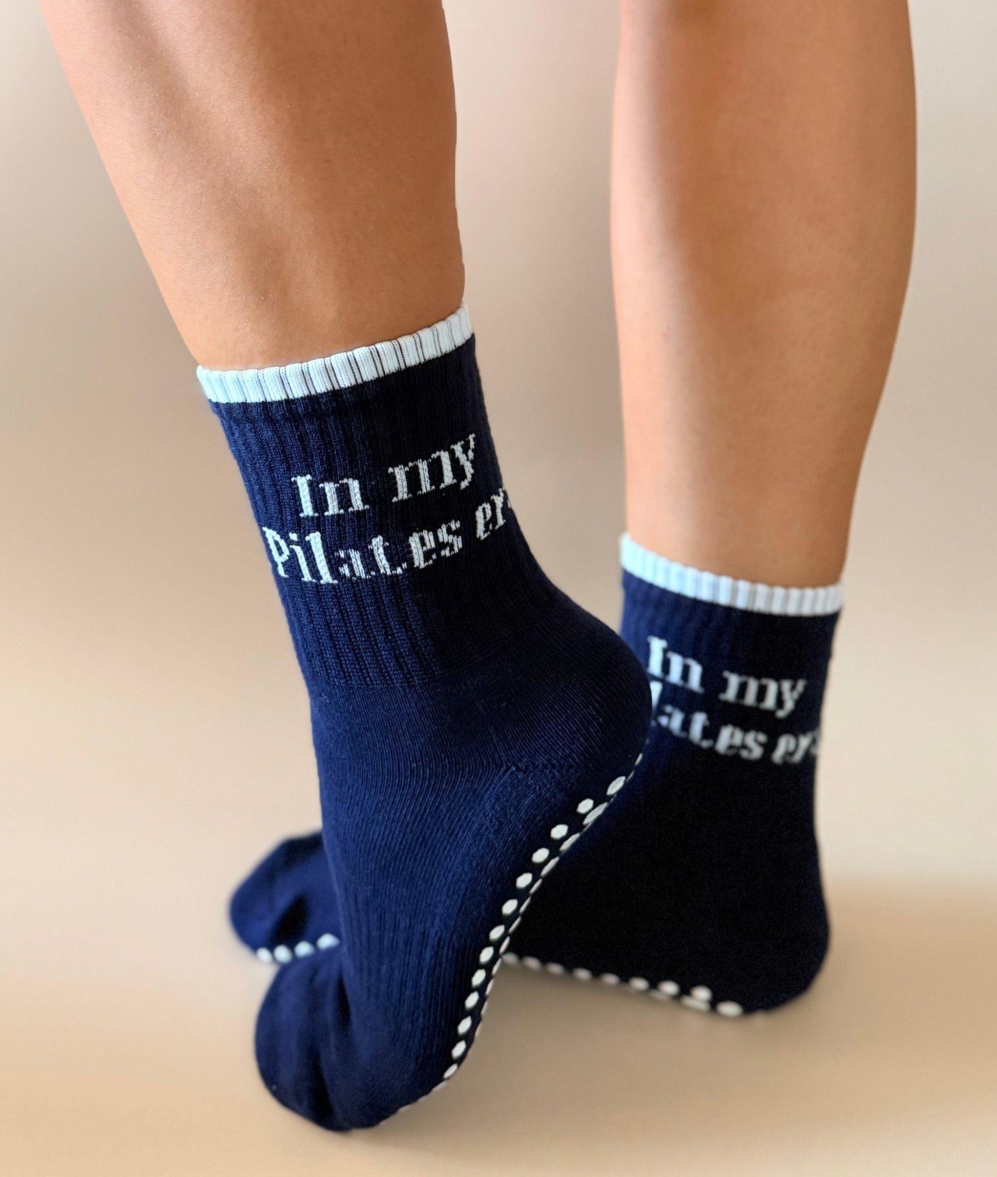 In My Pilates Era Crew Grip Sock