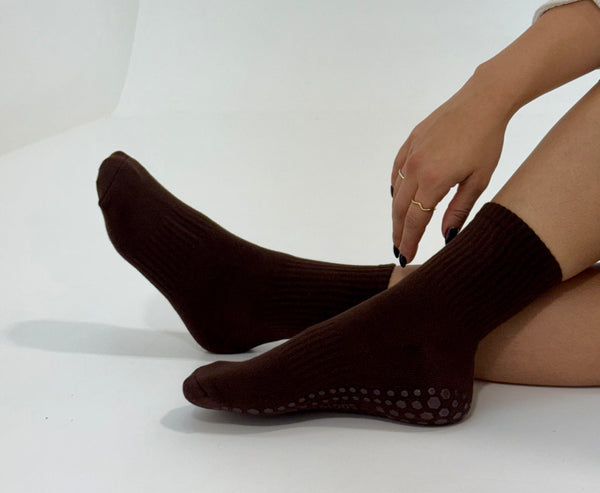 Crew Grip Sock - Coffee
